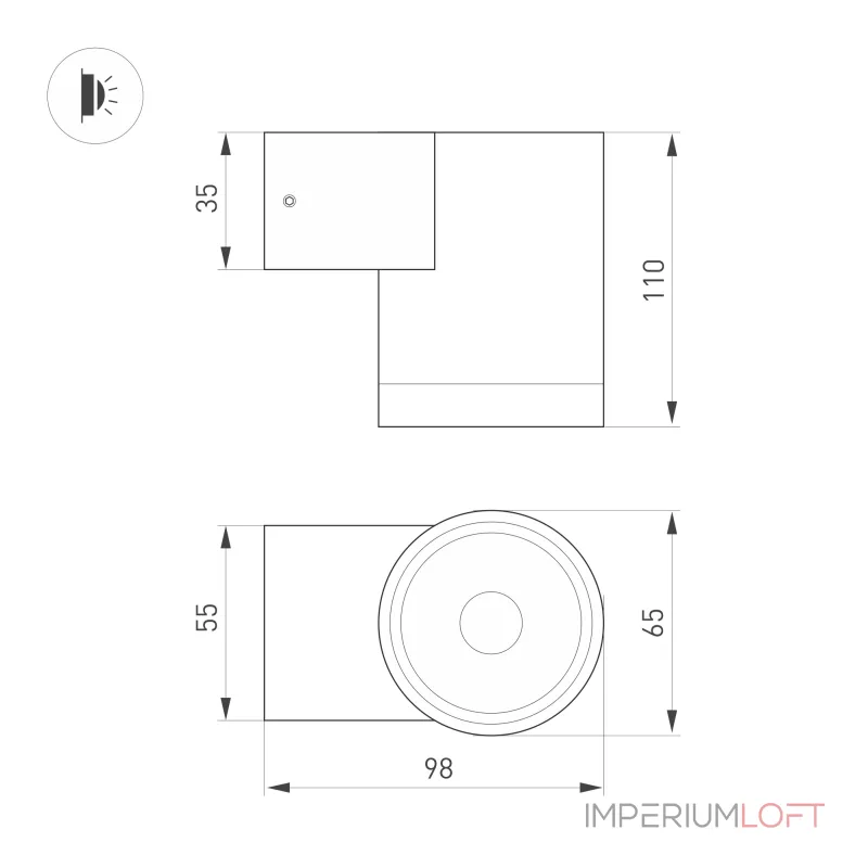 Arlight Светильник LGD-RAY-WALL-R65-12Вт Day4000 GR 6 deg 230В IP65 050152 Arlight Светильник LGD-RAY-WALL-R65-12Вт Day4000 GR 6 deg 230В IP65 050152