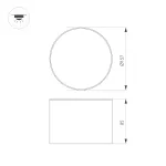 Светильник SP-CYLINDO-R160-18Вт Warm3000 WH 110 deg 230В Arlight IP54 043962