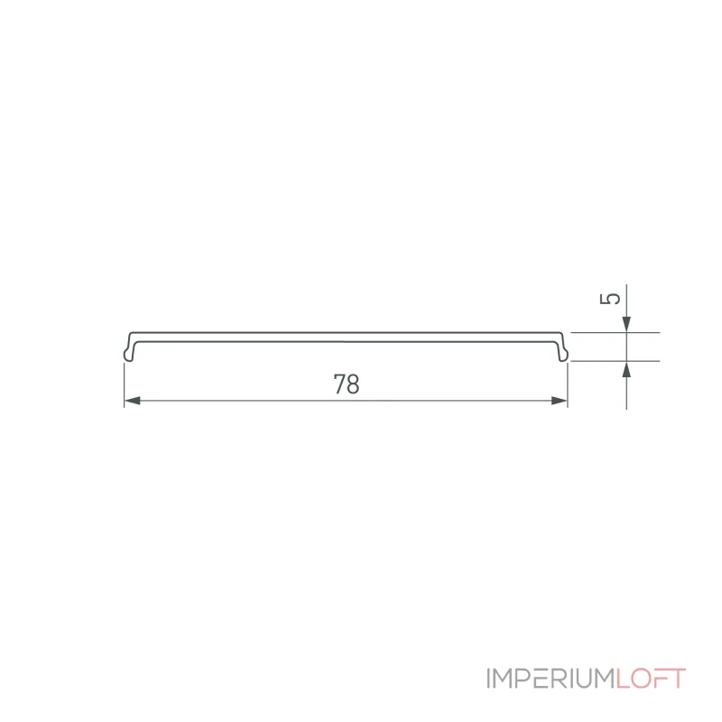 Arlight Экран прозрачный для ALU-POWER-W80N-2000 ANOD 035681