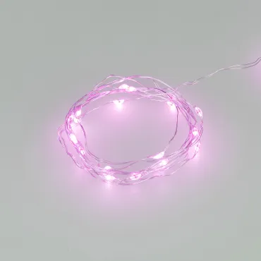 Светодиодная гирлянда ARD-DEW-HOME-2000-CLEAR-20LED-STD Purple 3В Battery Pack Ardecoled IP20 048706