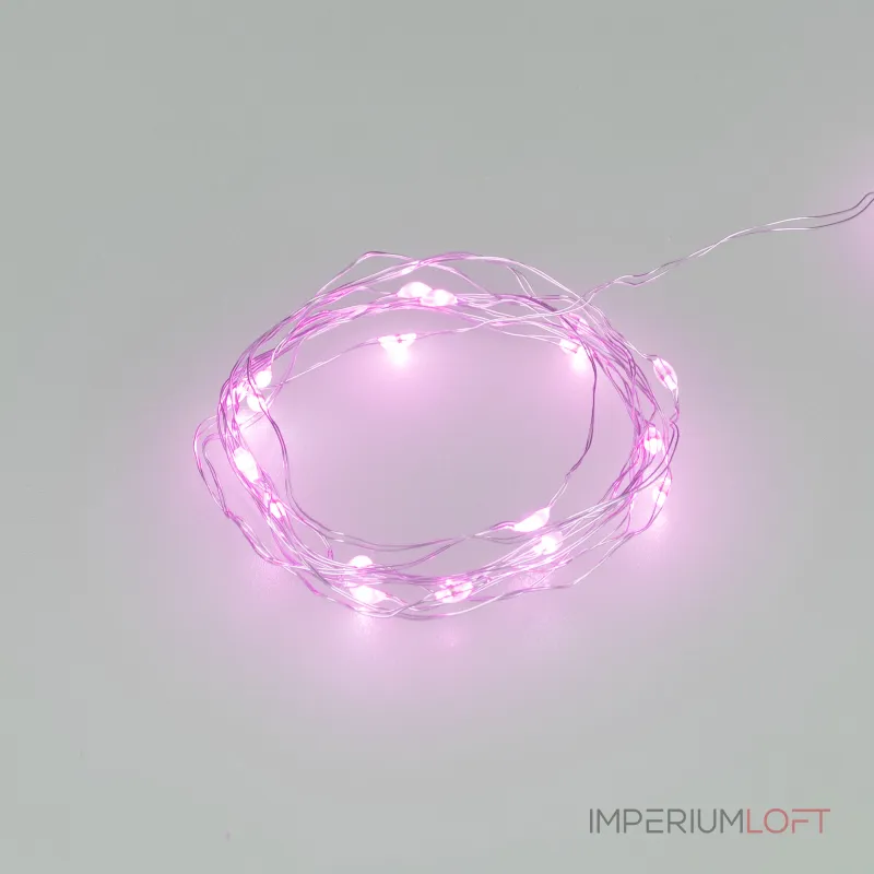 Светодиодная гирлянда ARD-DEW-HOME-2000-CLEAR-20LED-STD Purple 3В Battery Pack Ardecoled IP20 048706