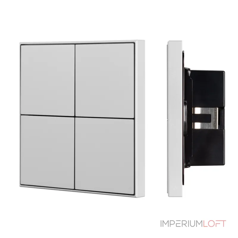 Arlight INTELLIGENT ARLIGHT Кнопочная панель KNX-304-23-IN Silver BUS Frame IARL IP20 039666