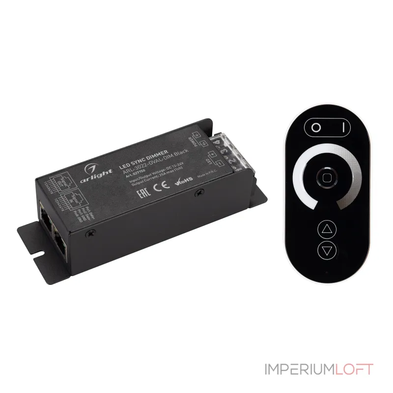 Arlight Диммер ARL-3022-OVAL-DIM Black 12-24В 1x25A ПДУ RF IP20 027150 Arlight Диммер ARL-3022-OVAL-DIM Black 12-24В 1x25A ПДУ RF IP20 027150