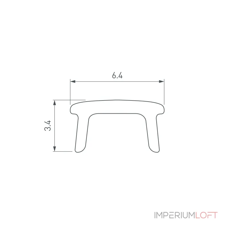Arlight Экран PLINTUS-H54B-2000 Opal 046142