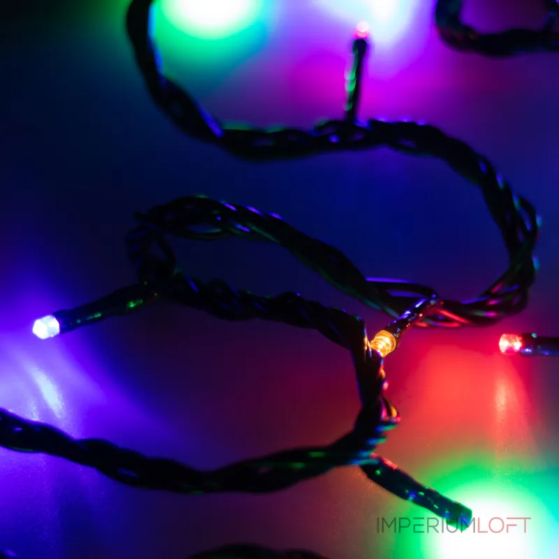 Arlight Светодиодная гирлянда ARD-STRING-HOME-5000-GREEN-50LED-LIVE RGB 230В 3.5Вт Ardecoled IP20 025778