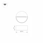 Arlight Светильник LGD-TRACE-R215-8Вт Warm3000 GR 60 deg 230В IP65 029957