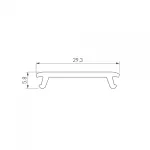 Arlight Экран STRETCH-25-WALL-SIDE-10м OPAL-PVC 040517