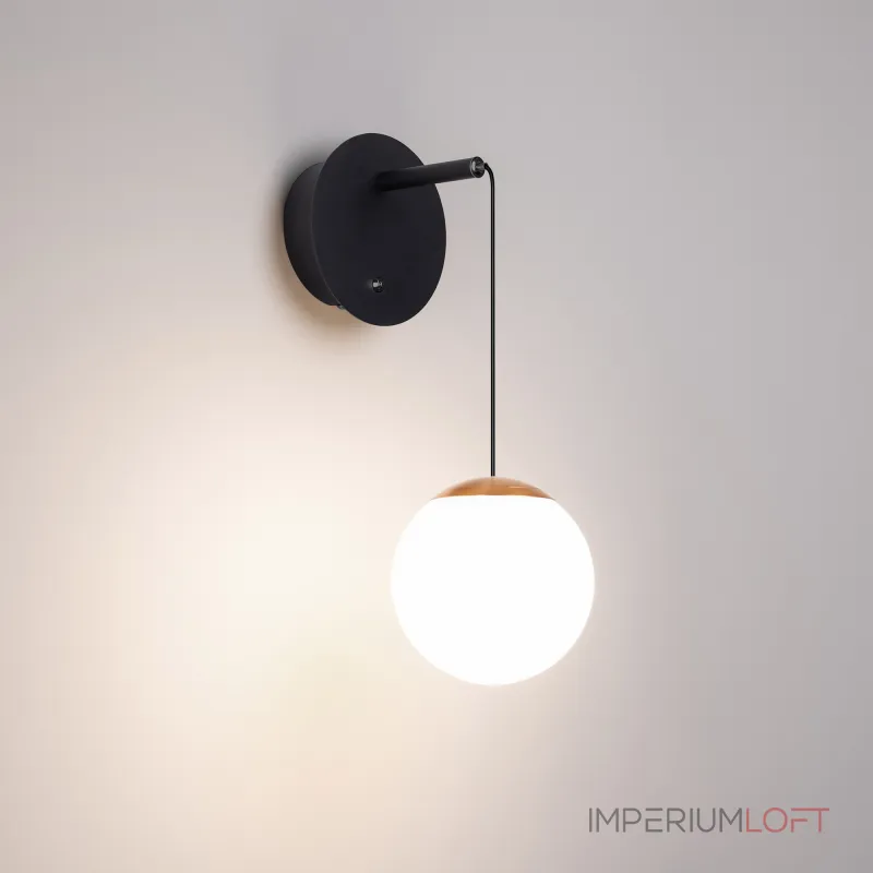 Arlight Светильник SP-BEADS-WALL-HANG-R130-6Вт Day4000 BK-GD 180 deg 230В IP20 037065