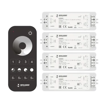 Arlight INTELLIGENT ARLIGHT Диммер SMART-SET-PWM-101-72-DIM-PD-SUF Black 5-36В 1x8A x4 ПДУ 13кн 2.4G IARL IP20 036201 Arlight INTELLIGENT ARLIGHT Диммер SMART-SET-PWM-101-72-DIM-PD-SUF Black 5-36В 1x8A x4 ПДУ 13кн 2.4G IARL IP20 036201