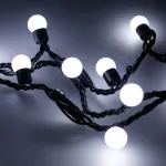 Arlight Светодиодная гирлянда ARD-BALL-CLASSIC-D17.5-10000-BLACK-100LED WHITE 230В 7Вт Ardecoled IP65 025583