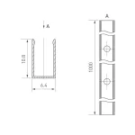 Arlight Профиль AURORA-1206-1000 ANOD Алюминий 039355
