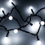 Arlight Светодиодная гирлянда ARD-BALL-CLASSIC-D13-10000-BLACK-100LED WHITE 230В 7Вт Ardecoled IP65 025571