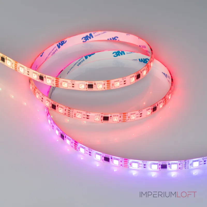 Arlight Лента герметичная DMX-SE-B60-10mm 12В RGB-PX3 14 В/м IP65 5060 5м 039604