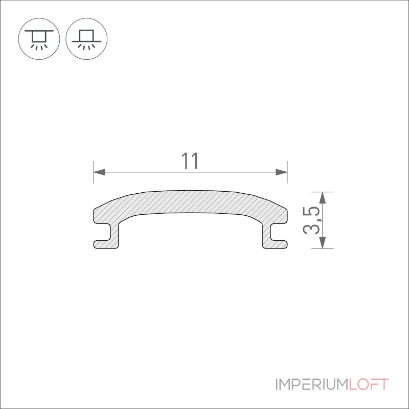 Arlight Экран STRETCH-SHADOW-10м OPAL-PVC A2-CONTOUR-PRO 040644