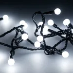 Arlight Светодиодная гирлянда ARD-BALL-CLASSIC-D13-10000-BLACK-100LED WHITE 230В 7Вт Ardecoled IP65 025571