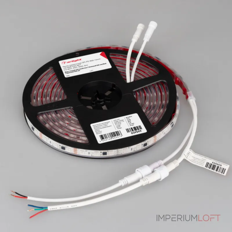 Arlight Лента герметичная SPI-PS-B60-12mm 12В RGB-PX3-BPT 12 В/м IP67 5060 5м 039599 Arlight Лента герметичная SPI-PS-B60-12mm 12В RGB-PX3-BPT 12 В/м IP67 5060 5м 039599