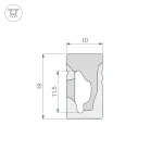 Arlight Силиконовый профиль WPH-FLEX-1018-SIDE-S10-5м WHITE Силикон 040269