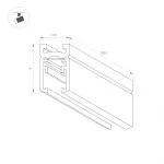 Трек MAG-MICROCOSM-TRACK-1115-2000 BK Arlight IP20 043050