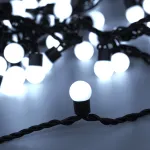 Arlight Светодиодная гирлянда ARD-BALL-CLASSIC-D17.5-10000-BLACK-100LED WHITE 230В 7Вт Ardecoled IP65 025583