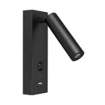 Arlight Светильник SP-BED-CHARGE-S60x125-3Вт Warm3000 BK 20 deg 230В USB-A USB-C IP20 029629(1)