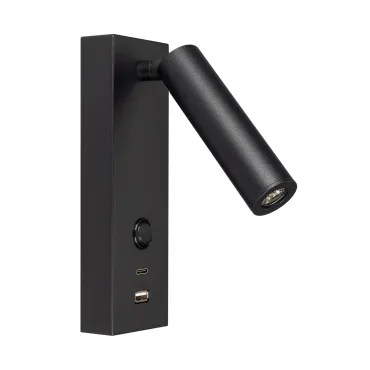 Arlight Светильник SP-BED-CHARGE-S60x125-3Вт Warm3000 BK 20 deg 230В USB-A USB-C IP20 029629(1)