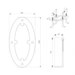 Arlight Светильник LGD-MUSE-BOLL-H1500-18Вт Warm3000 DG 328 deg 230В IP65 035395