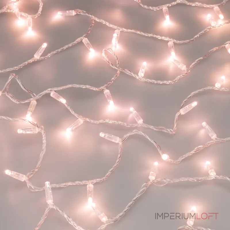 Arlight Светодиодная гирлянда ARD-STRING-CLASSIC-1000-CLEAR-100LED-PULSE Rose Gold 230В 7Вт Ardecoled IP65 031643