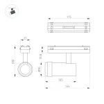 Светильник MAG-VIBE-SPOT-ZOOM-R47-10Вт Day4000 BK 20-55 deg 48В Arlight IP20 044482