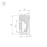 Arlight Силиконовый профиль WPH-FLEX-1018-SIDE-S10-5м WHITE Силикон 040269