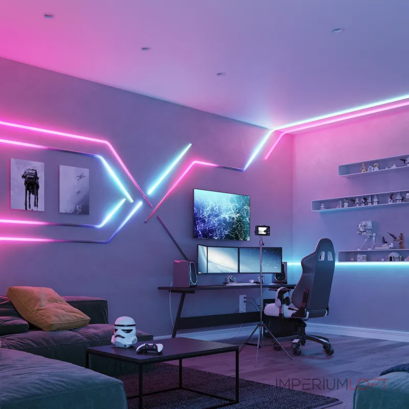 Лента герметичная SPI MOONLIGHT-BLACK-TOP-G180-D25mm 12В RGB-PX2 21.6 В/м IP65 5м Arlight 044932