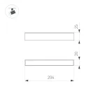 Arlight Светильник MAG-FLAT-25-L800-24Вт Day4000 WH 100 deg 24В IP20 050062