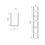 Arlight Профиль AURORA-1206-1000 ANOD Алюминий 039355