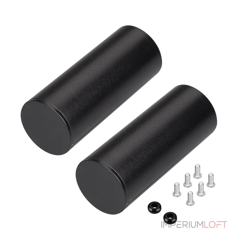 Заглушка ROUND-D36-360 BLACK с отверстием Arlight Металл 050534 Заглушка ROUND-D36-360 BLACK с отверстием Arlight Металл 050534