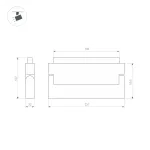 Arlight Светильник MAG-ORIENT-LASER-FOLD-S230-12Вт Warm3000 WH 30 deg 48В IP20 035866