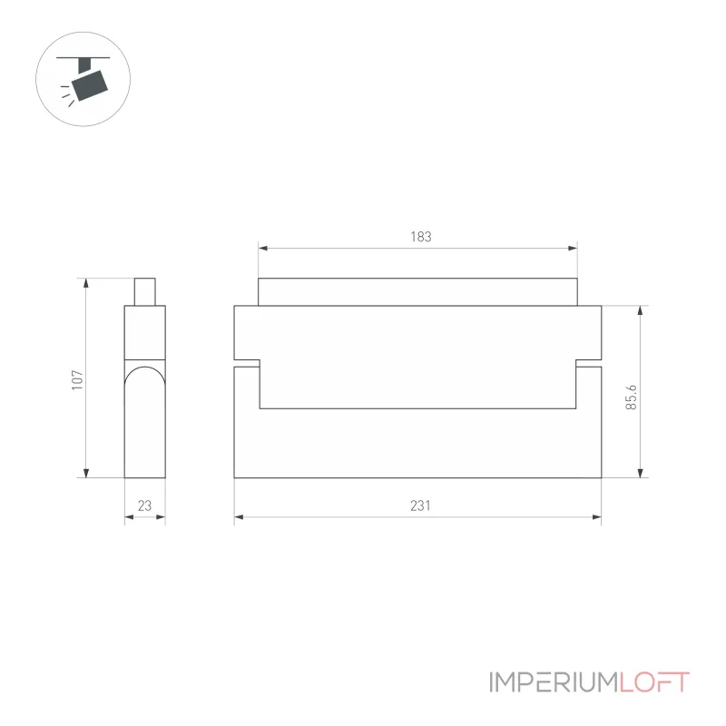 Arlight Светильник MAG-ORIENT-LASER-FOLD-S230-12Вт Warm3000 WH 30 deg 48В IP20 035866