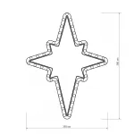 Arlight Фигура ARD-STAR-M3-380x250-36LED Warm 230В 2.5Вт Ardecoled IP65 025314