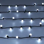 Arlight Светодиодная гирлянда ARD-BALL-CLASSIC-D17.5-10000-BLACK-100LED WHITE 230В 7Вт Ardecoled IP65 025583