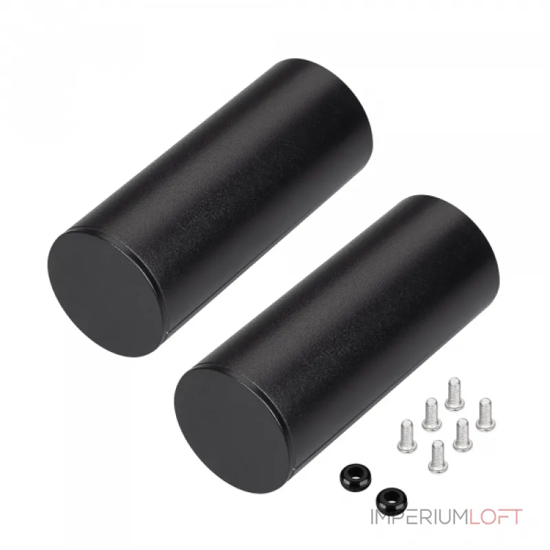 Заглушка ROUND-D36-360 BLACK с отверстием Arlight Металл 050534 Заглушка ROUND-D36-360 BLACK с отверстием Arlight Металл 050534