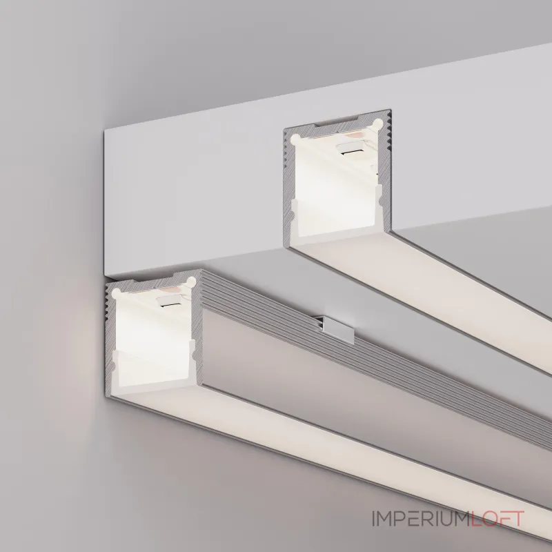 Arlight Профиль с экраном SL-SLIM20-H20-2000 ANOD+OPAL Алюминий 036836