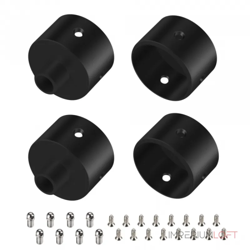Arlight Заглушка WPH-FLEX-D22-360deg BLACK ALU с отверстием Металл 049940 Arlight Заглушка WPH-FLEX-D22-360deg BLACK ALU с отверстием Металл 049940