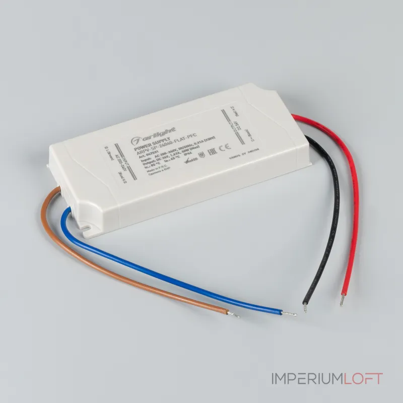 Arlight Блок питания ARPV-SP-24040-FLAT-PFC 24В 1.67A 40Вт IP44 047531