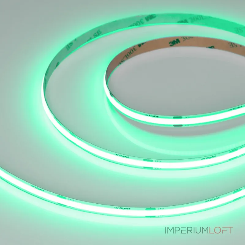 Arlight Светодиодная лента COB-X480-8mm 24В Green 8 В/м IP20 5м 047736
