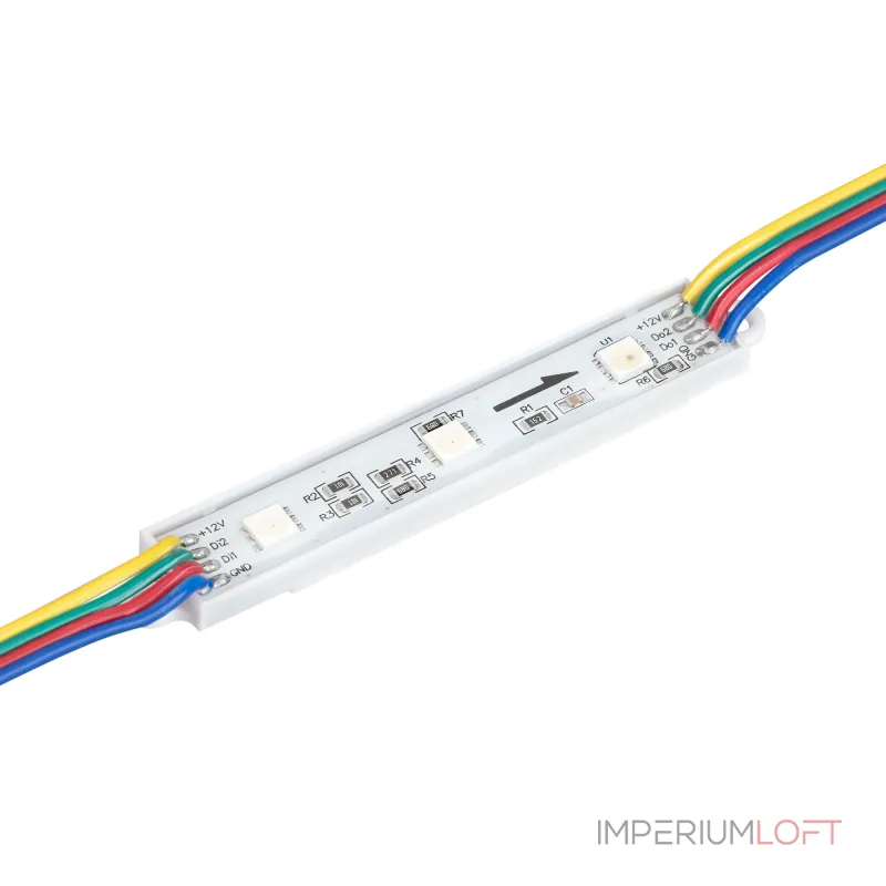 Модуль управляемый SPI-B3 12В RGB-RAM 0.6Вт IP66 120 deg Arlight 036824