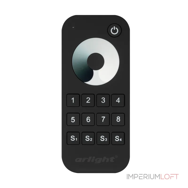 Arlight Пульт SMART-R24-DIM Black 8 зон 2.4G IP20 031935