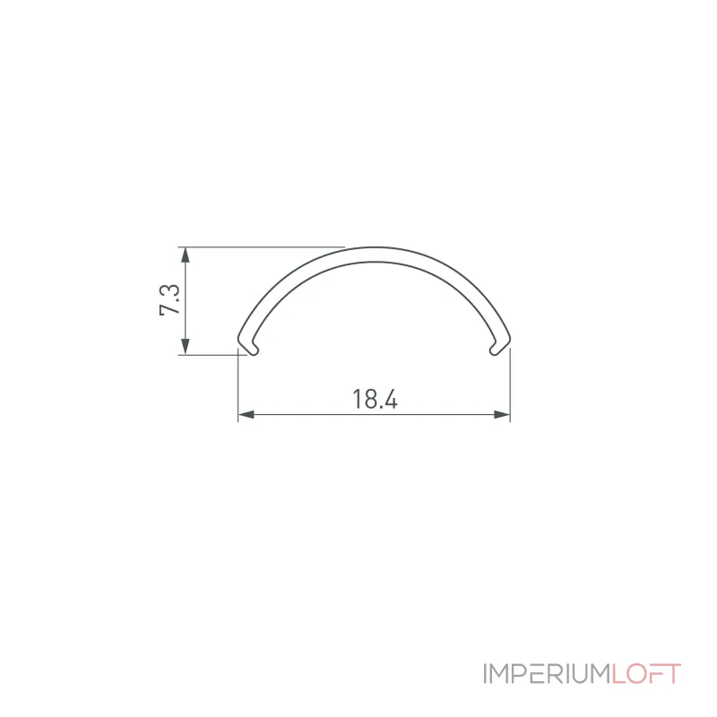 Arlight Экран ROUND-D20-2000 OPAL-PM 039490