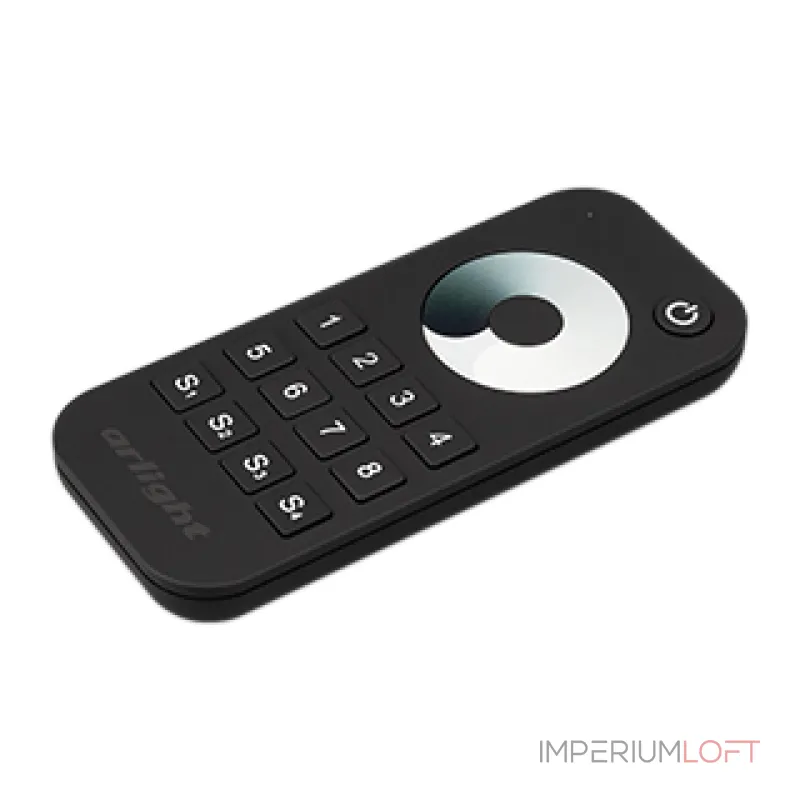 Arlight Пульт SMART-R24-DIM Black 8 зон 2.4G IP20 031935