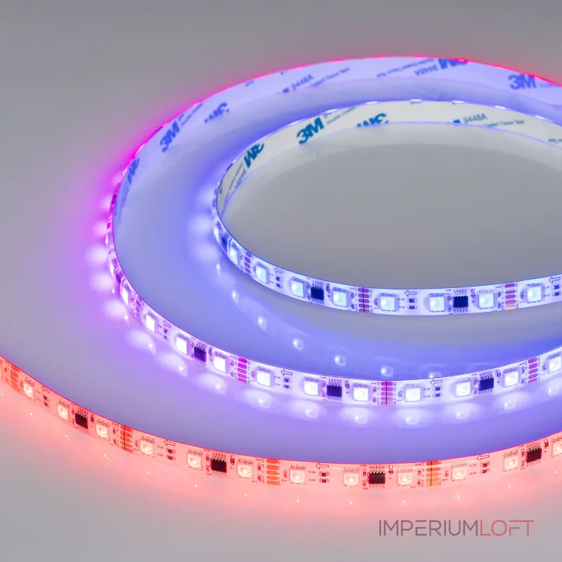 Arlight Лента герметичная DMX-SE-B60-10mm 12В RGB-PX3 14 В/м IP65 5060 5м 039604