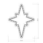 Arlight Фигура ARD-STAR-M3-380x250-36LED Warm 230В 2.5Вт Ardecoled IP65 025314