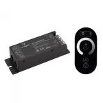 Arlight Диммер ARL-3022-OVAL-DIM Black 12-24В 1x25A ПДУ RF IP20 027150