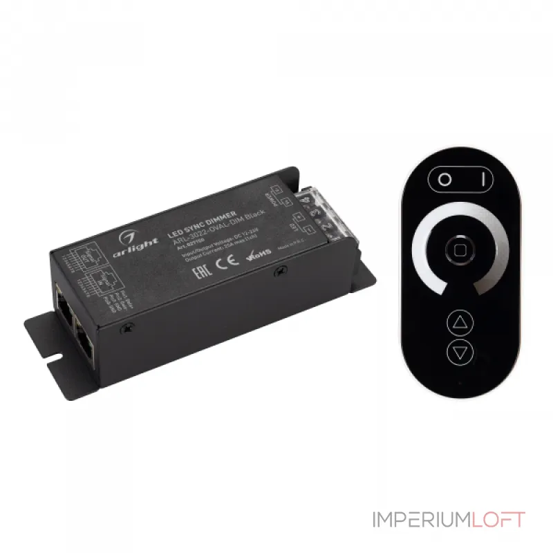 Arlight Диммер ARL-3022-OVAL-DIM Black 12-24В 1x25A ПДУ RF IP20 027150 Arlight Диммер ARL-3022-OVAL-DIM Black 12-24В 1x25A ПДУ RF IP20 027150